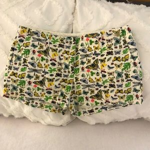 J. Crew Butterfly Shorts; city fit